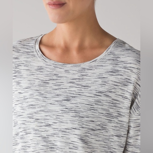 Lululemon Run It Out Tee short sleeve 6 Tiger Space Dye Black White gorpcore - Picture 4 of 10